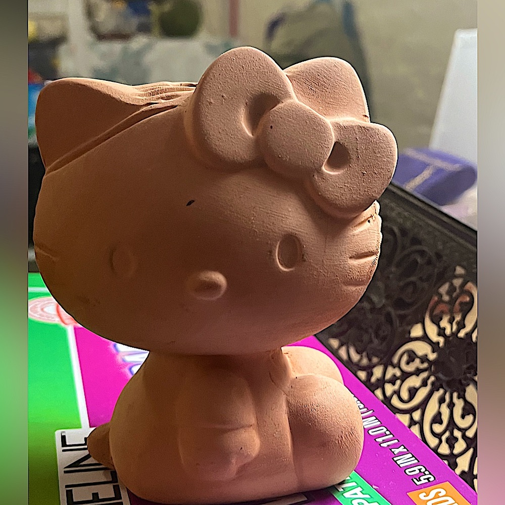 ORIGINAL Hello Kitty Chia Pet Decorative Pottery Planter ONLY